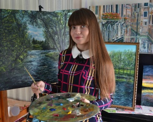 Мария Колобова в проекте "Мой первый вернисаж"